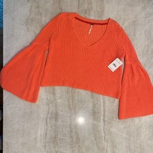 Free People Butterfly Sleeve Sweater NWT